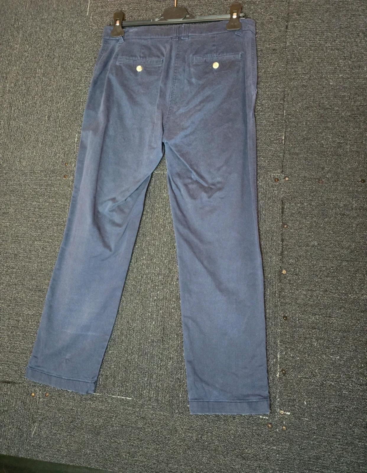 Joules navy ankle cropped chino trousers pockets size 10
