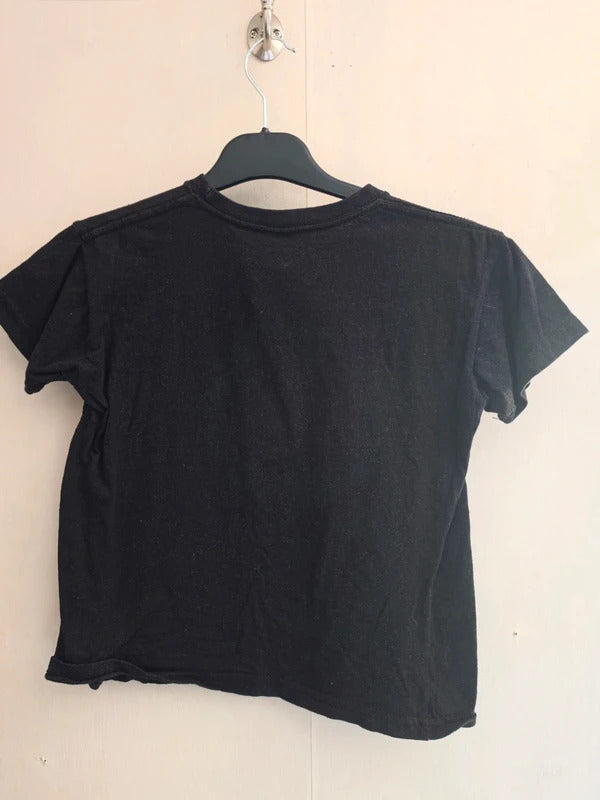 Stars & Stripes Boys Black Short Sleeve Graphic T-Shirt Age 7-8 Years