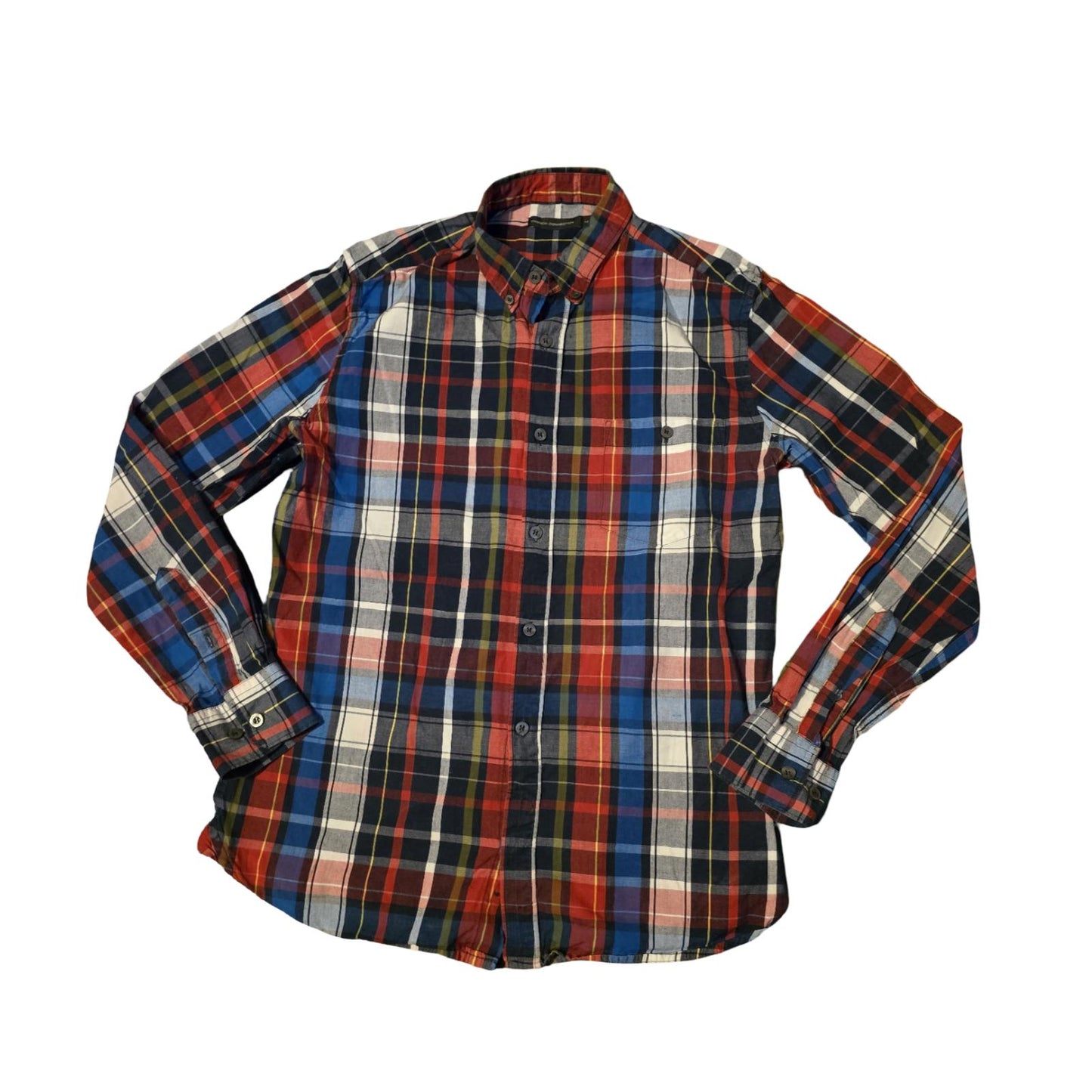 French Connection Check Shirt Multicolour Size Med Casual