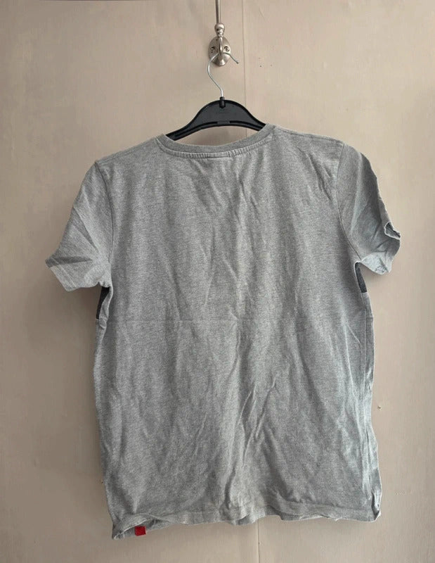Liverpool FC Boys Grey Short Sleeved Football T-Shirt Age 11-12 Years
