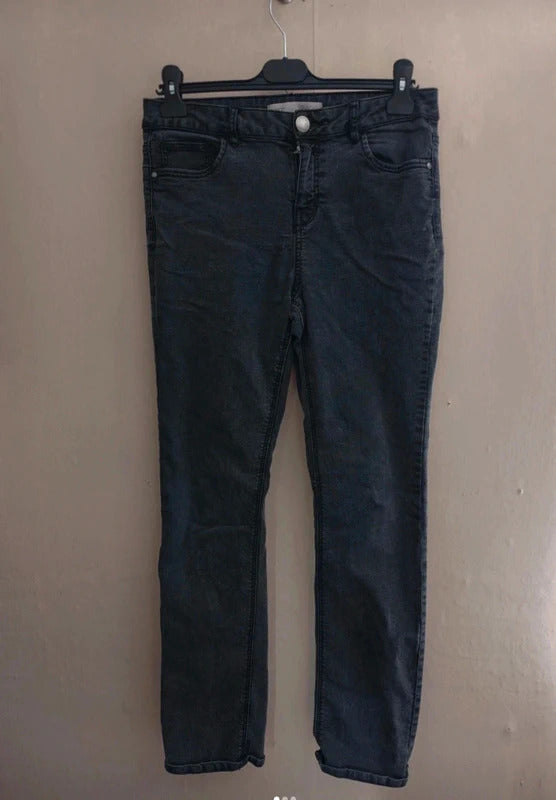George Women's Black Straight-Leg Denim Jeans Size 12