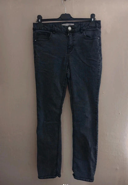 George Women's Black Straight-Leg Denim Jeans Size 12