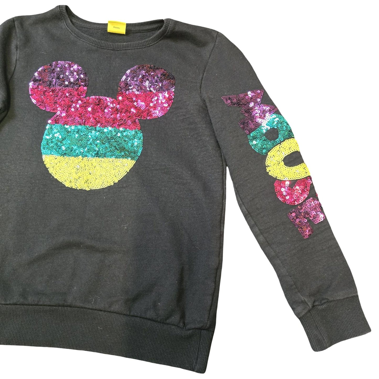 Disney Black Mickey Mouse Sequin Jumper Girls Age 10–11 Years