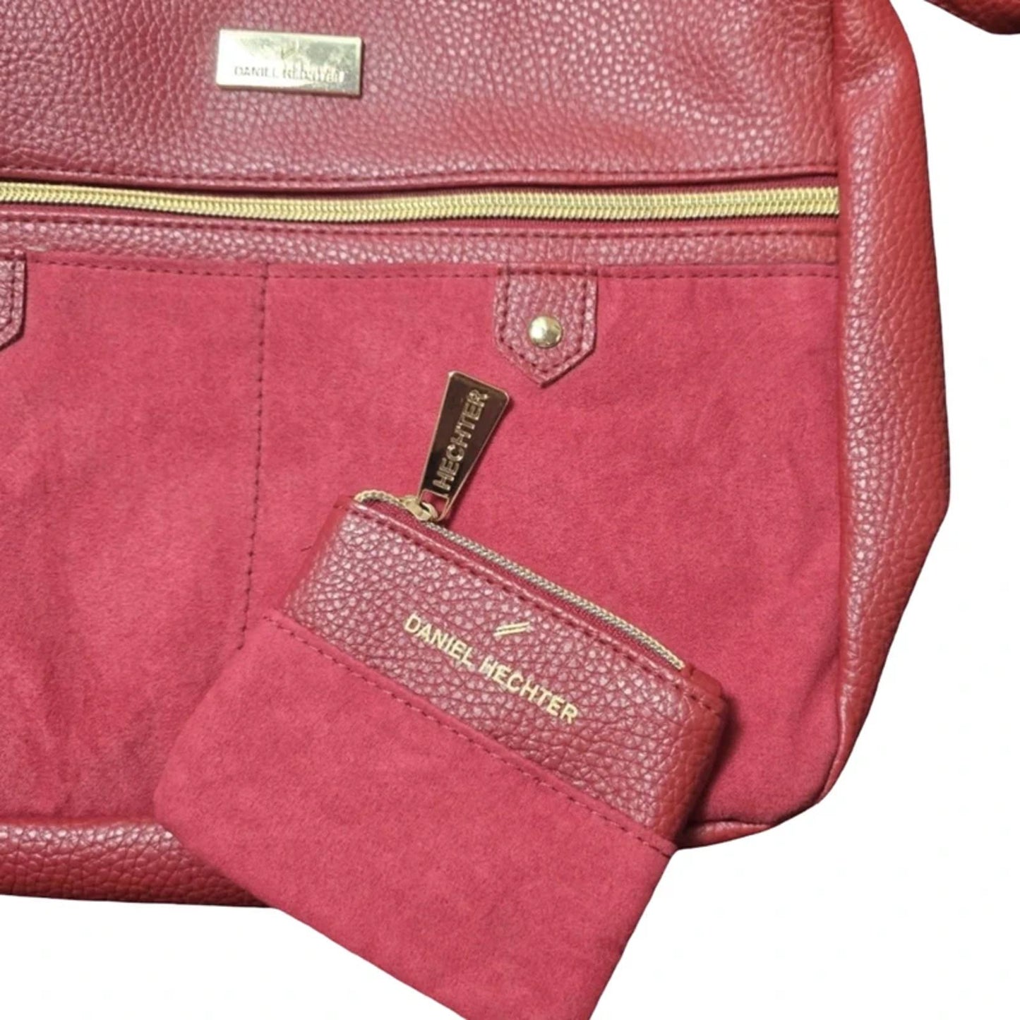 Daniel Hechter Red Crossbody Bag Faux Leather With Coin Purse