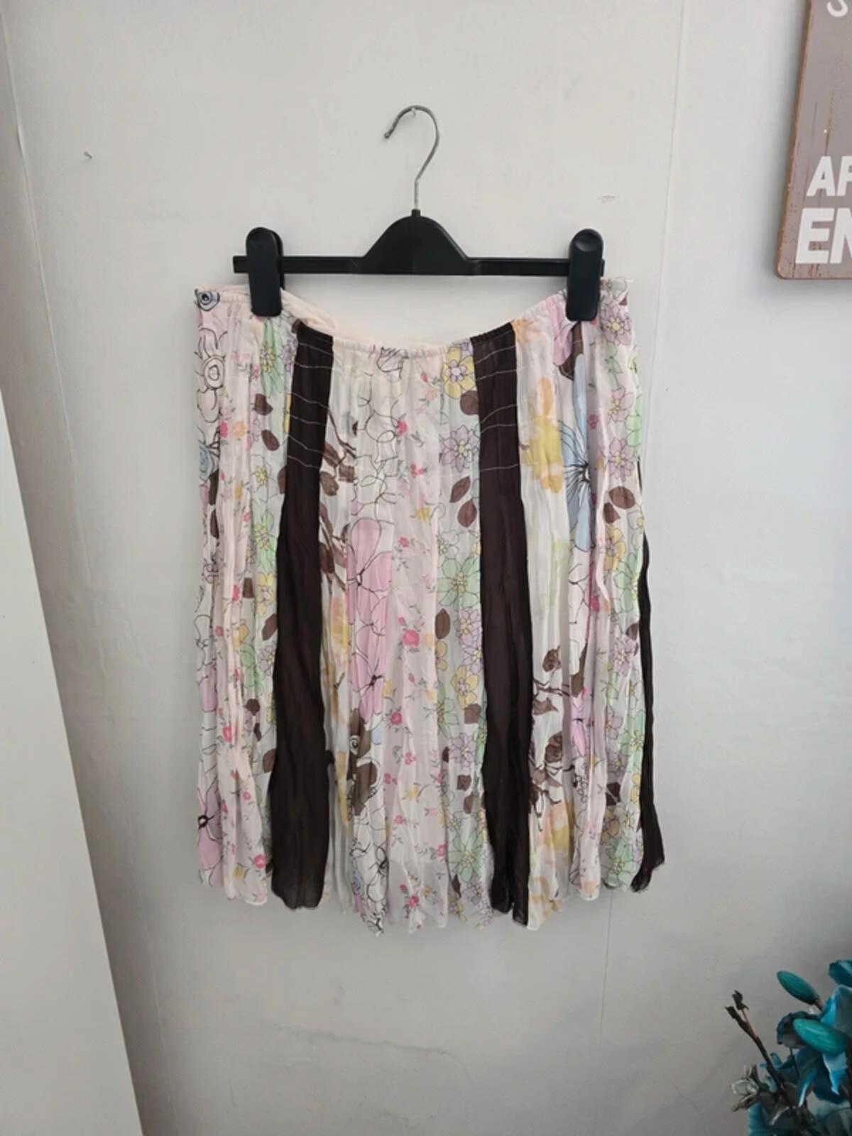 Marks and Spencer Floral Pleated Midi Skirt Size 14 Regular