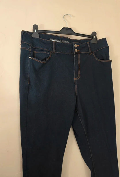 Firetrap Navy Blue High Waisted Skinny Jeans Women's Size 22
