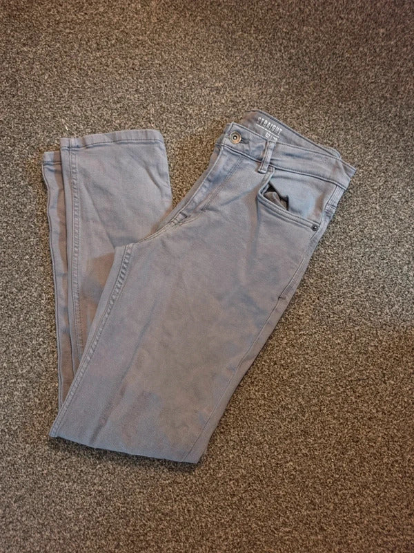 Men's George Grey Straight Leg Jeans W32 L32