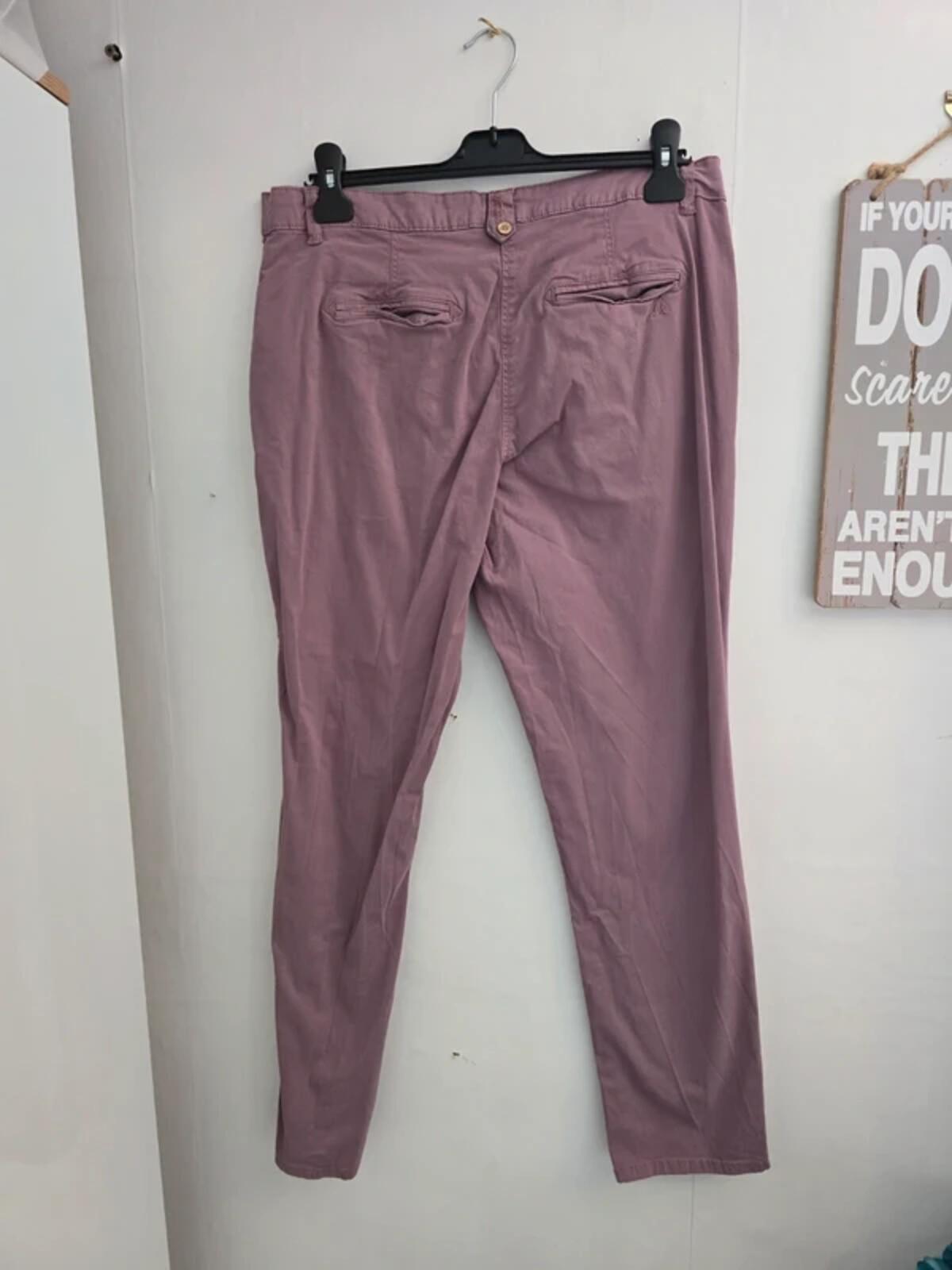 Mantaray Purple Slim Leg Chinos Size 14 Short