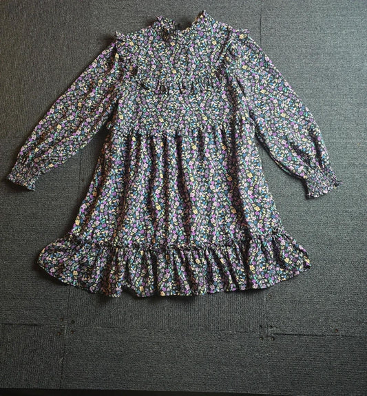 Black Floral Dress Age 10-11 years Girls Smart Causal M&S