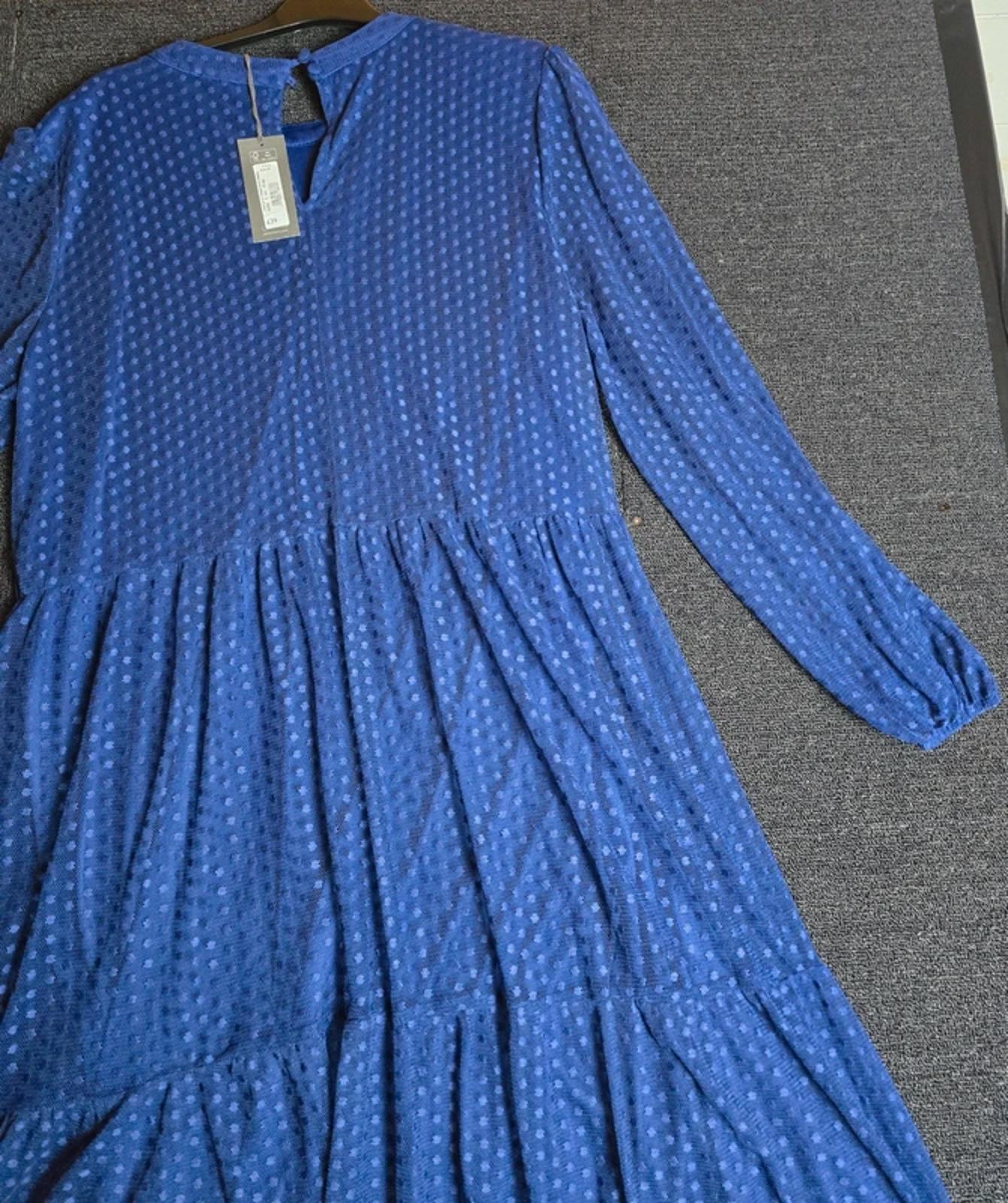 Principles Dress Blue Size 22 Midi Sheer Formal Weekend New