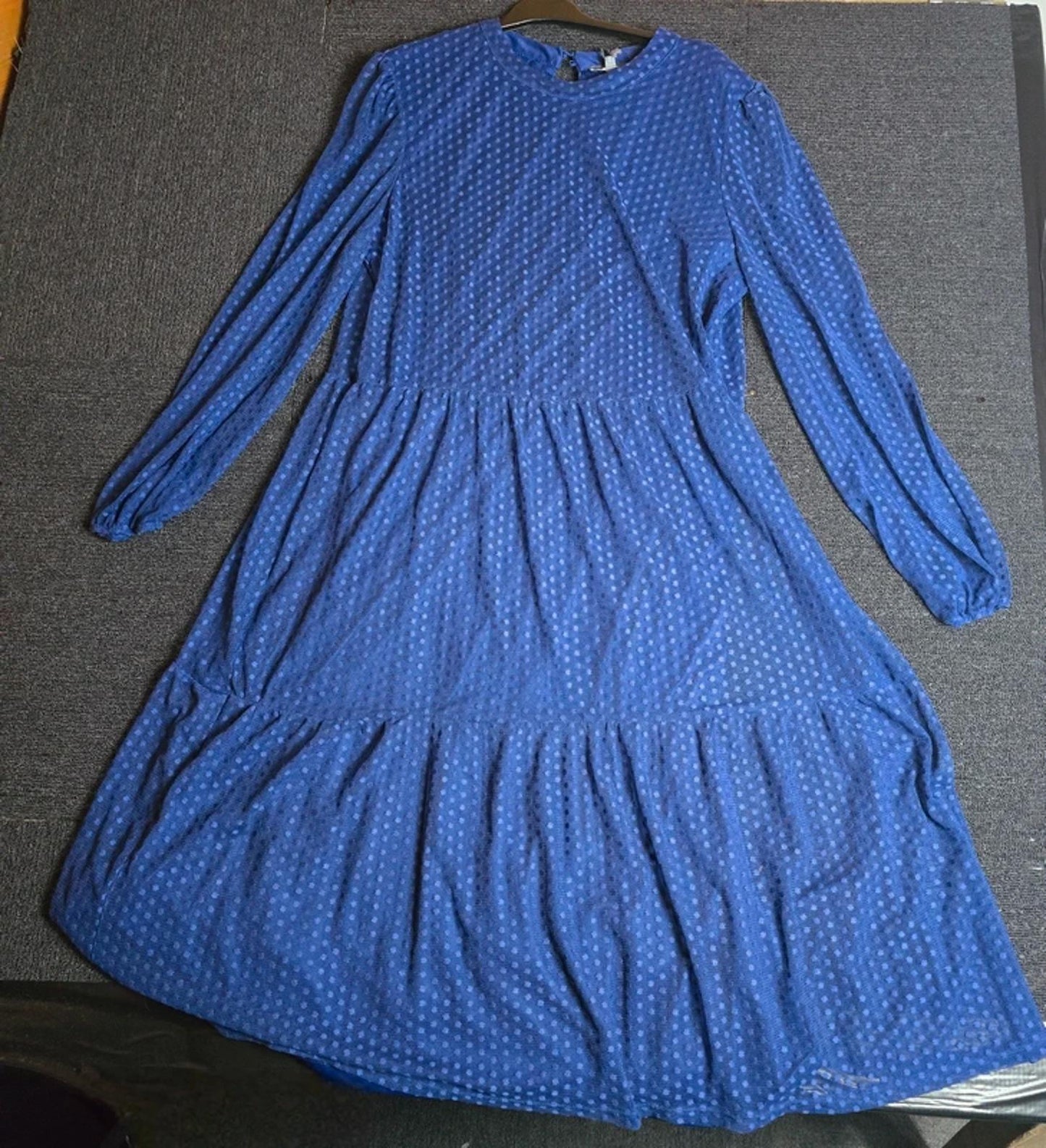 Principles Dress Blue Size 22 Midi Sheer Formal Weekend New