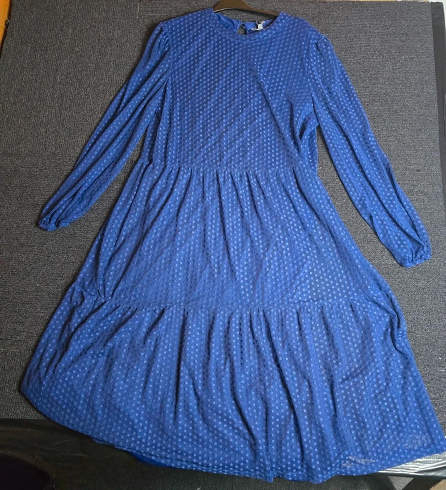 Principles Dress Blue Size 22 Midi Sheer Formal Weekend New