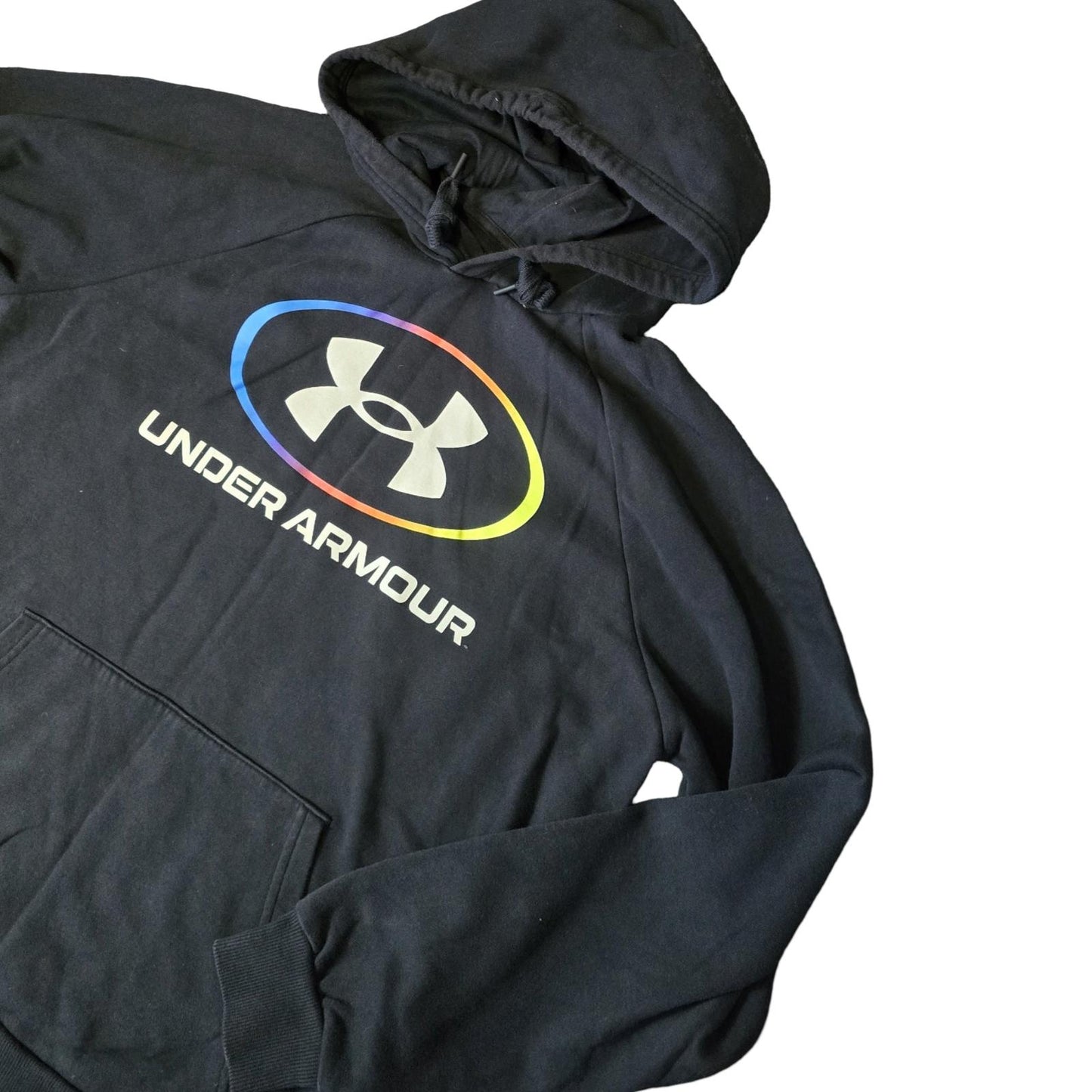 Under Armour Hoodie Black Men's Size L Loose Fit Causal