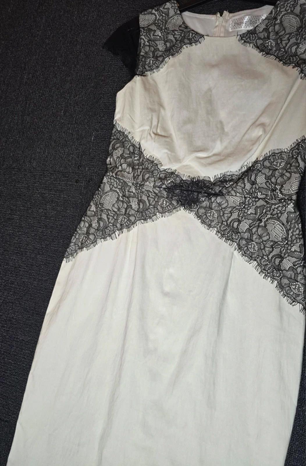 Paper Dolls Dress White Black Lace Size 14 A-line Occasion New