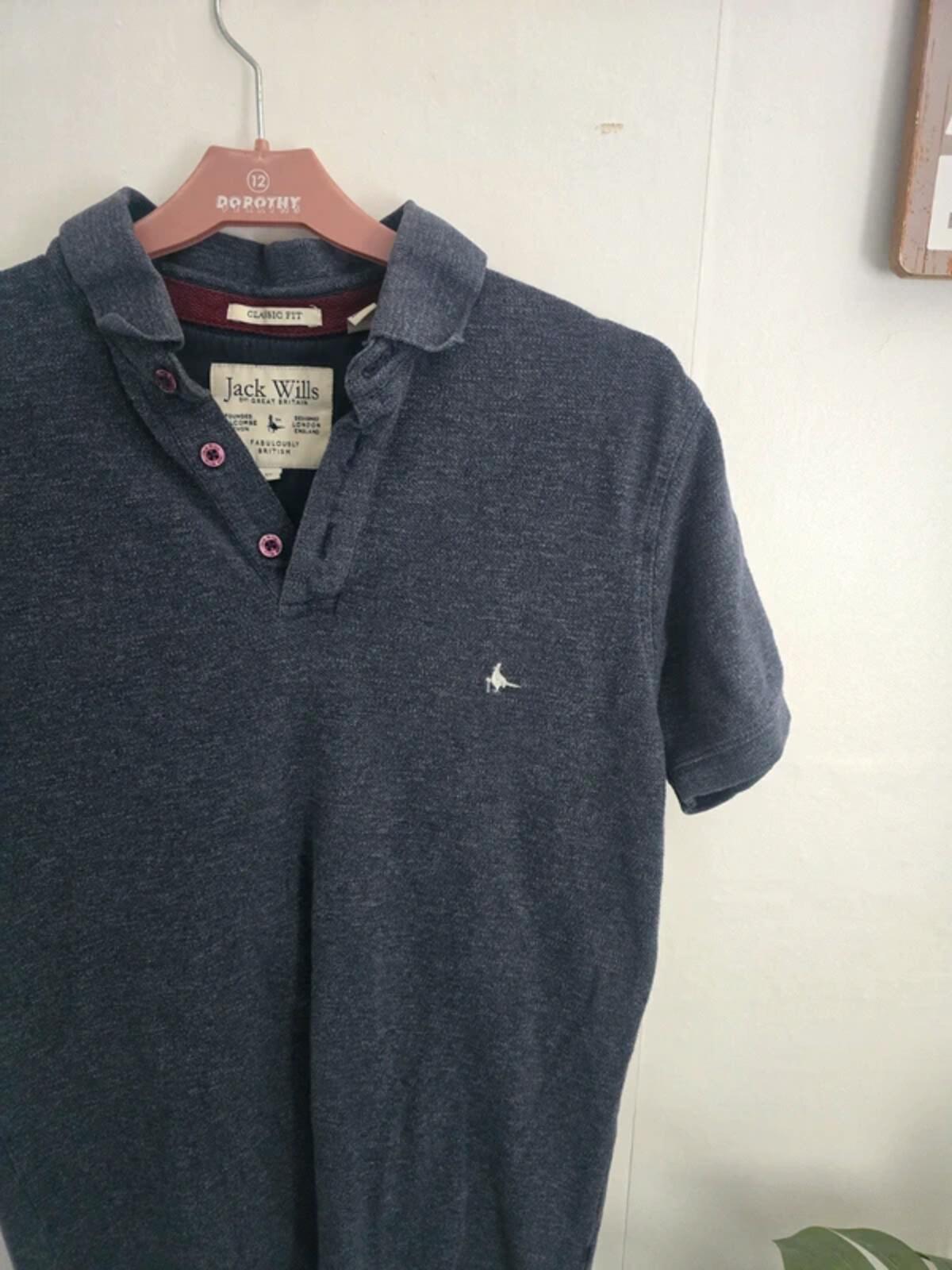 Jack Wills Mens Royal Blue Classic Fit Polo Shirt Size XS