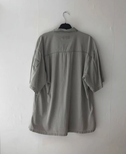 Sugarloaf Men's Beige Utility Short Sleeve Shirt Size XL