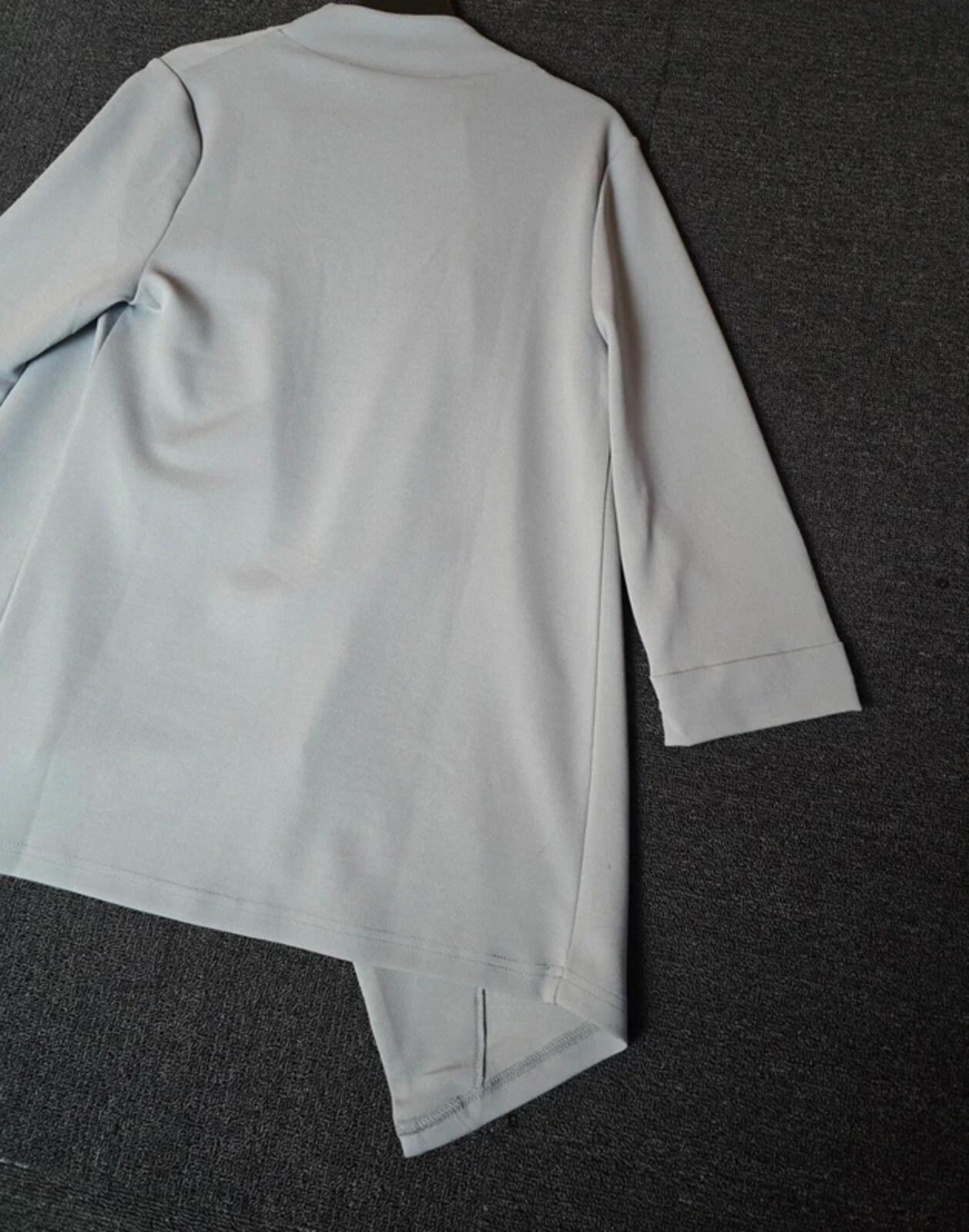 New Look pale blue blazer waterfall open front size 8 NWT
