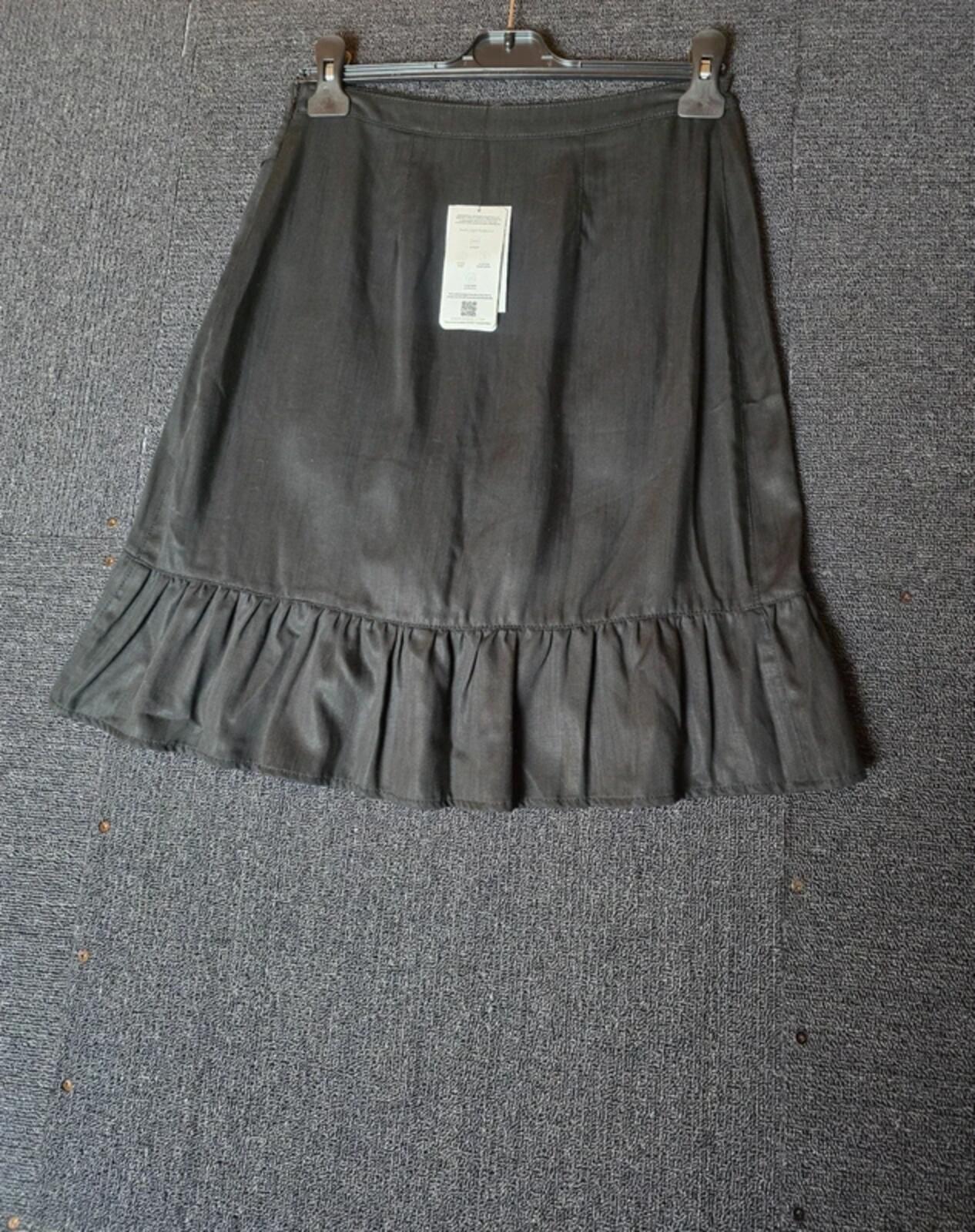 Next black frilly wrap mini skirt size 8 NWT Lyocell