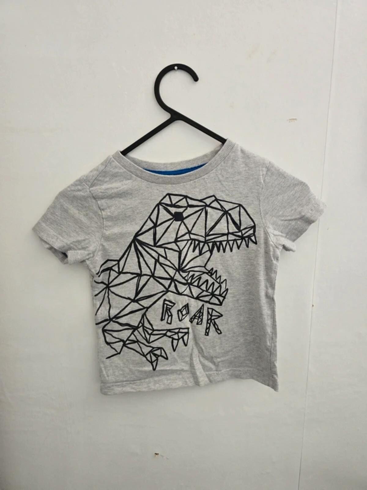 F&F Boys grey dinosaur t-shirt 3-4years
