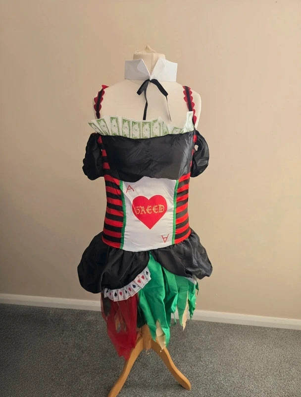 Smiffys Ladies 7 Deadly Sins "Greed" Fancy Dress Costume Cosplay  M 12-14
