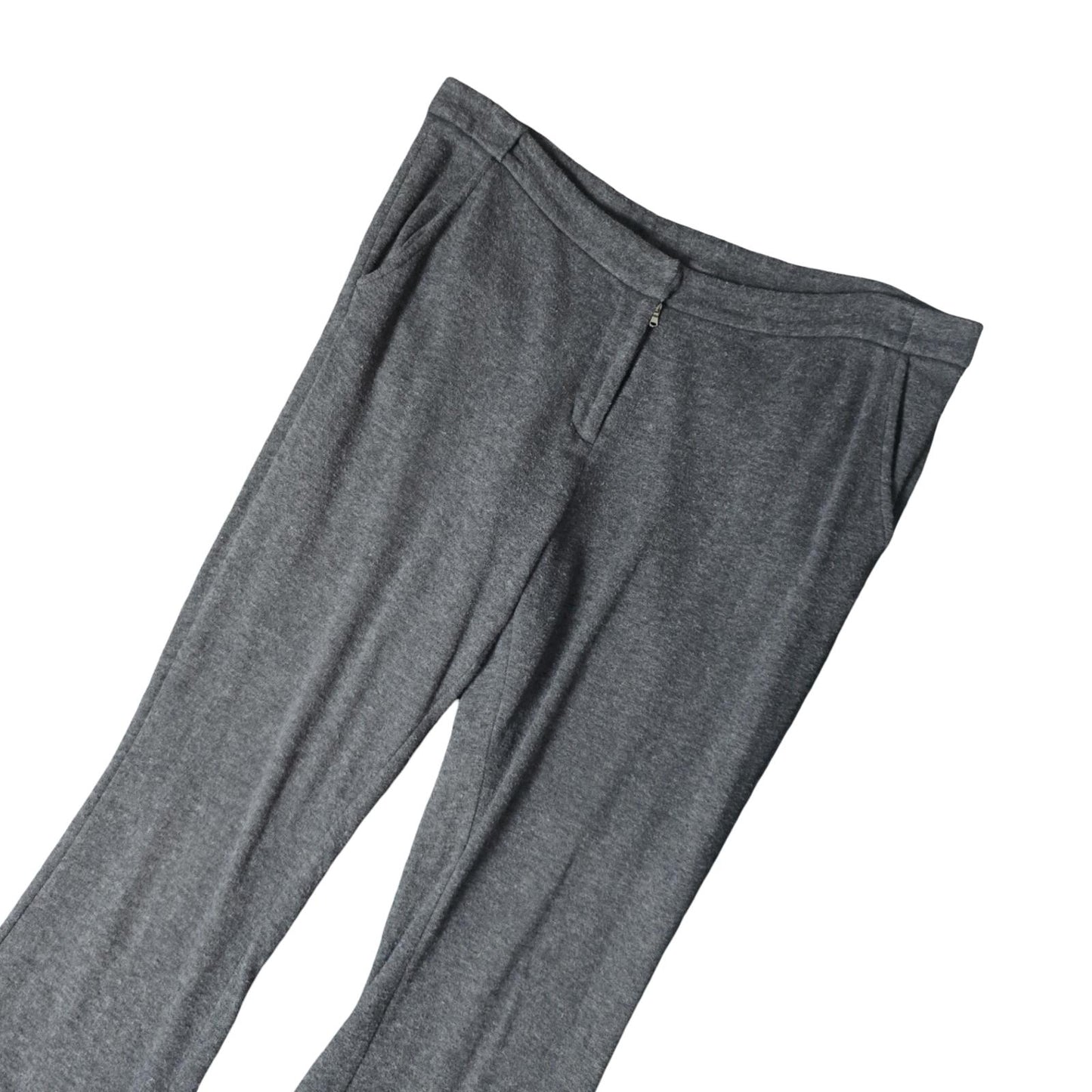 YAYA Grey Bootleg Work Trousers High Waist Pockets UK Size 14