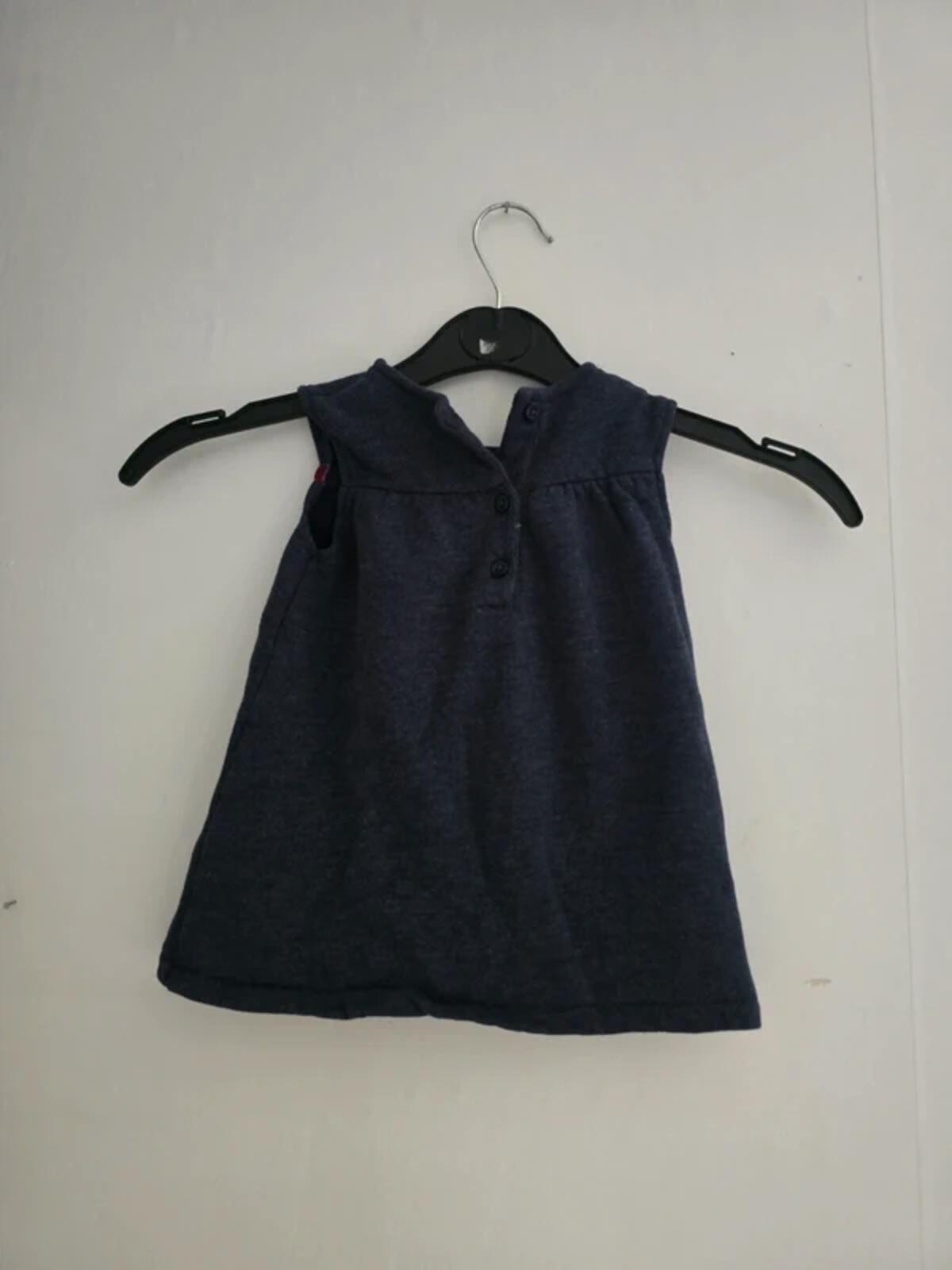 George Baby Girls Navy Blue Dog Print Dress 3-6 Months