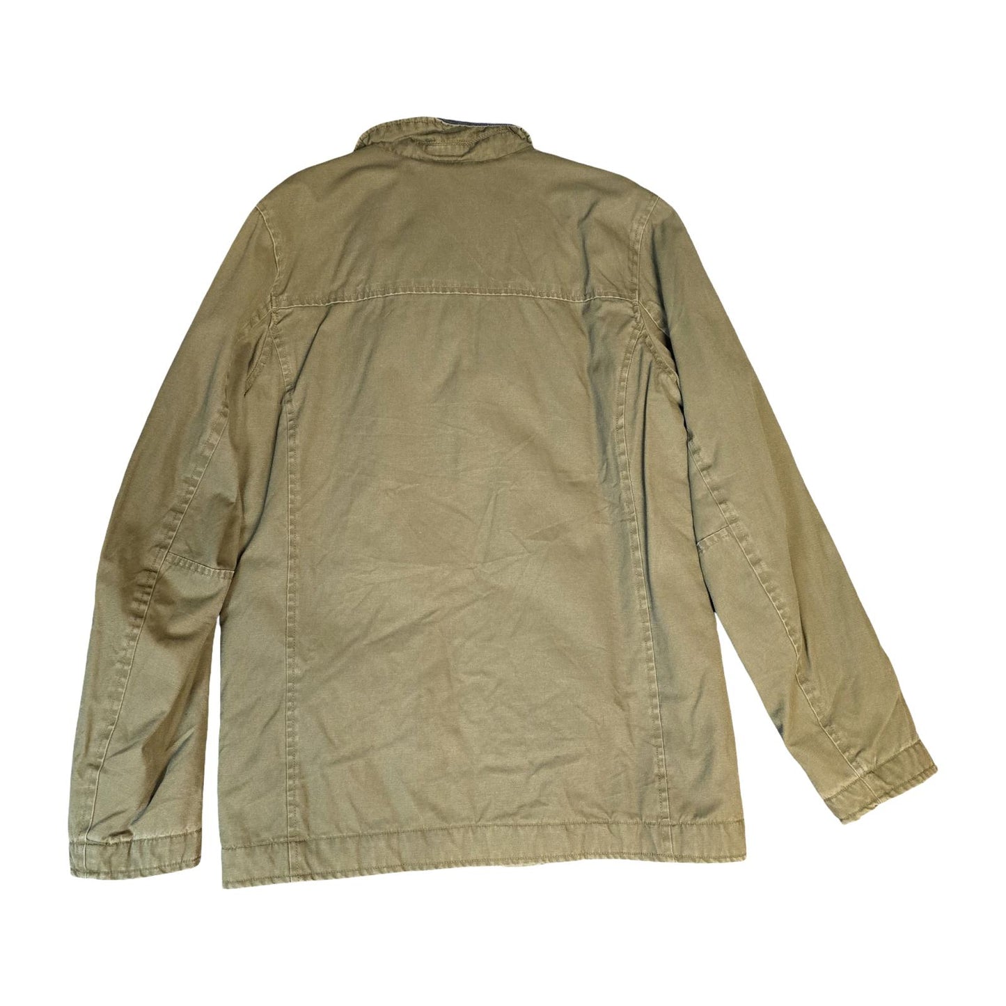 Weird Fish Men’s Khaki Utility Jacket Size S Cotton Field Coat