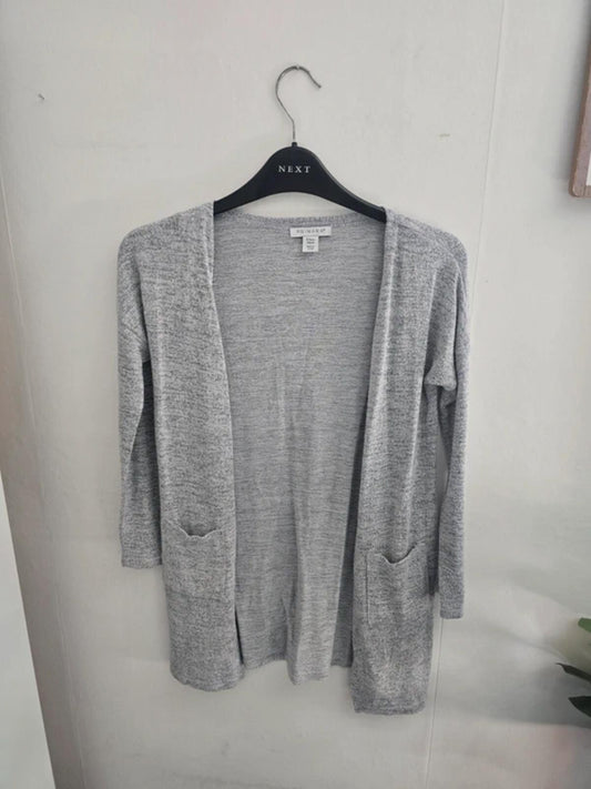 Primark Girls Grey Longline Open Front Cardigan Age 8- 9 Years