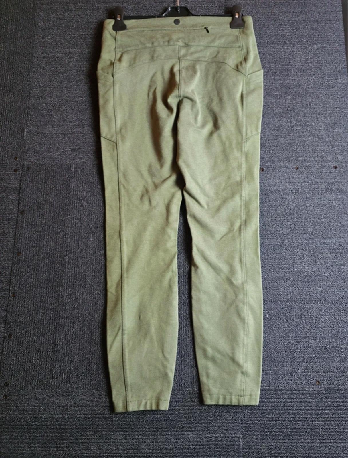 Next Elements Skinny Trousers Khaki Size 12L High Waist Stretch Casual