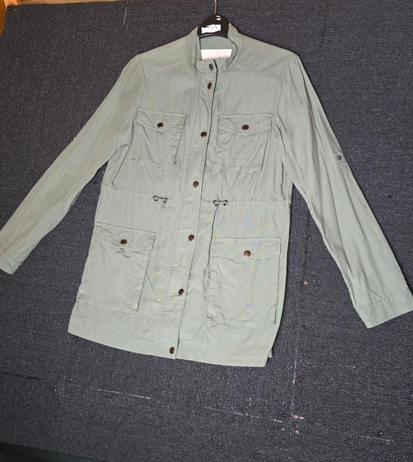 Thought Utility Jacket Khaki Size 10 Lightweight Causal