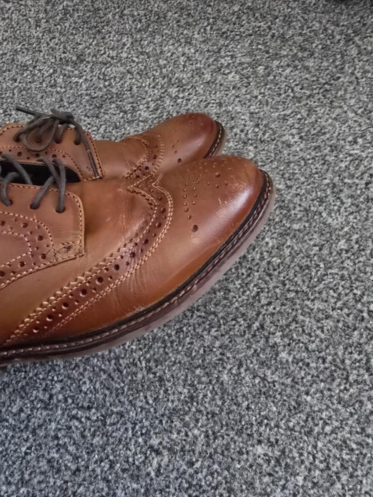 Boys Next Brown Formal Lace-Up Smart Shoes Size 4F (Junior)