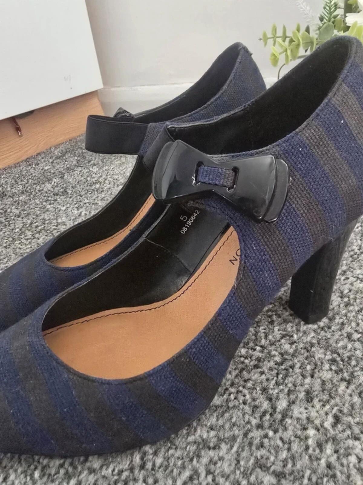 Limited Collection Peep-Toe Mary Jane Heels Size UK 5