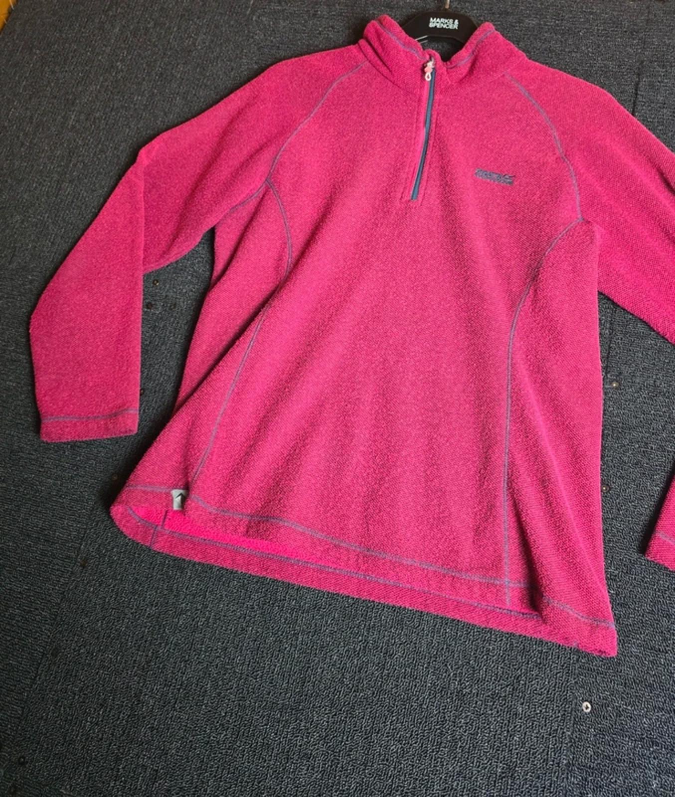 Regatta Jumper Pink Size 12 1/4 Zip Causal