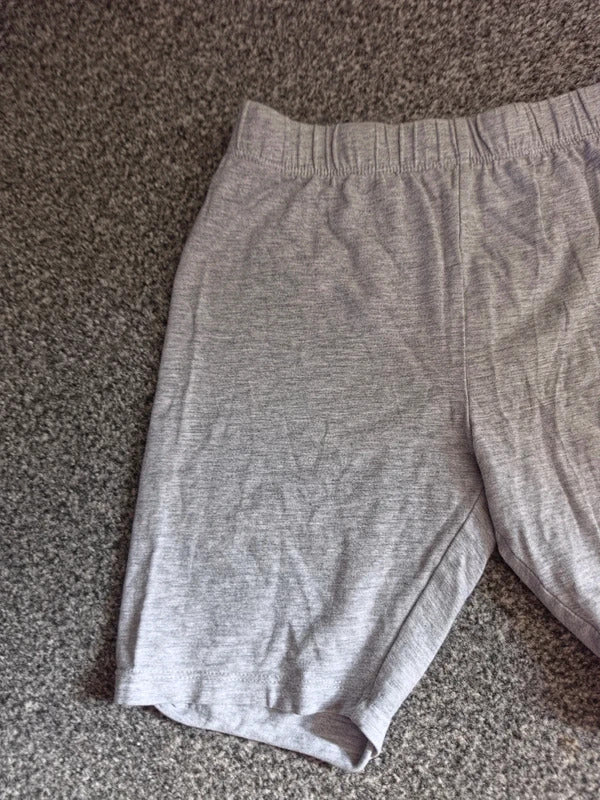 Candy Couture Girls Grey Marl Cotton Stretch Cycling Shorts Age 10 Years