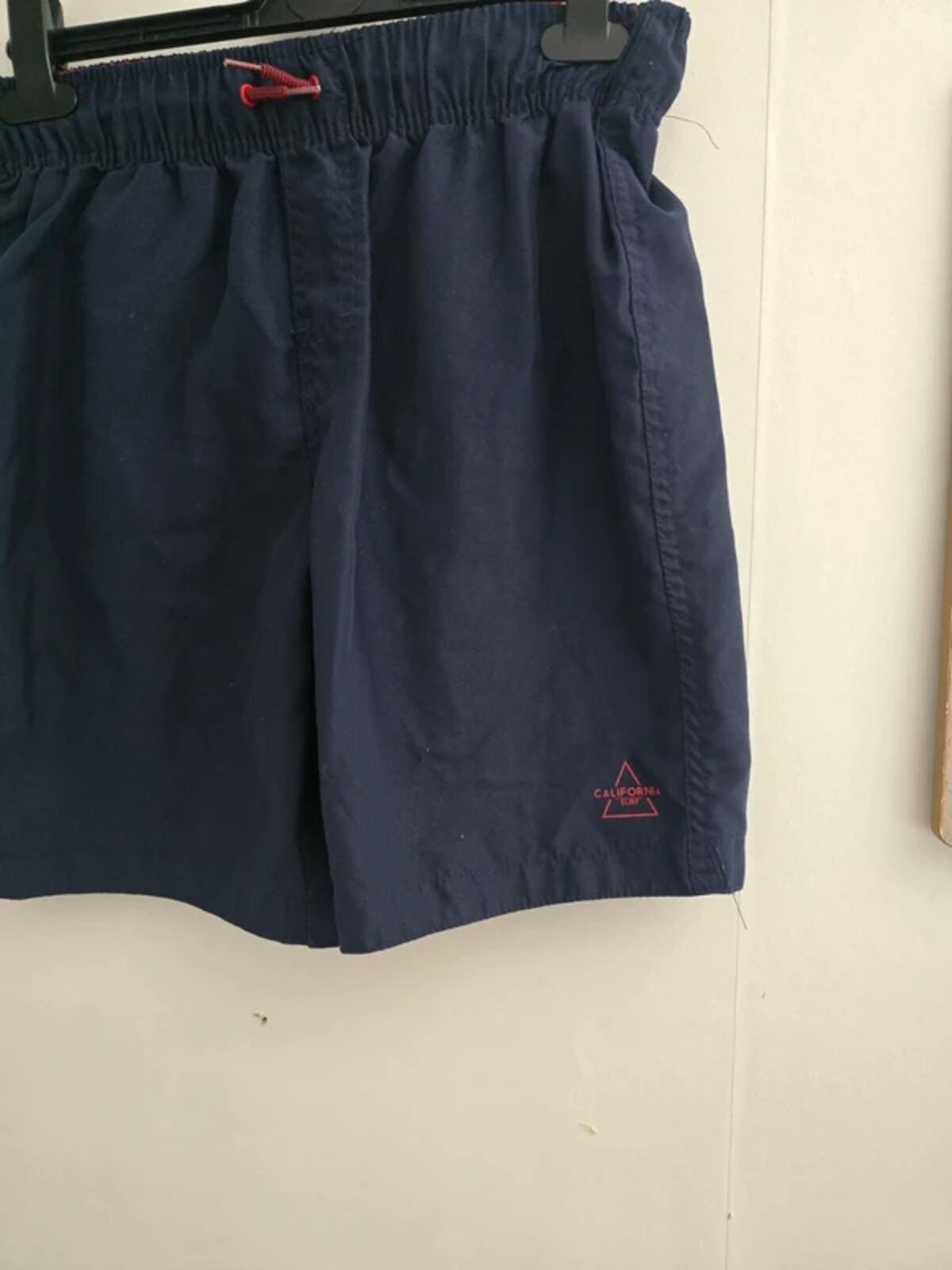 Primark Boys Navy & Red California Surf Swimming Trunks Age 12-13 Years