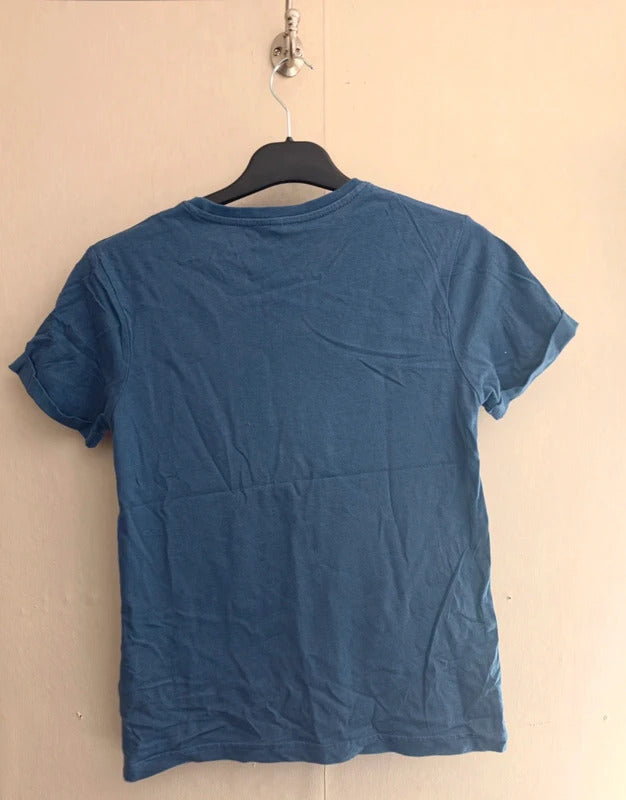 M&S Boys Blue Graphic T-Shirt – Age 9–10 Years