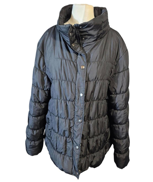 Epilogue Coat Black Size 18 Quilted Causal Winter