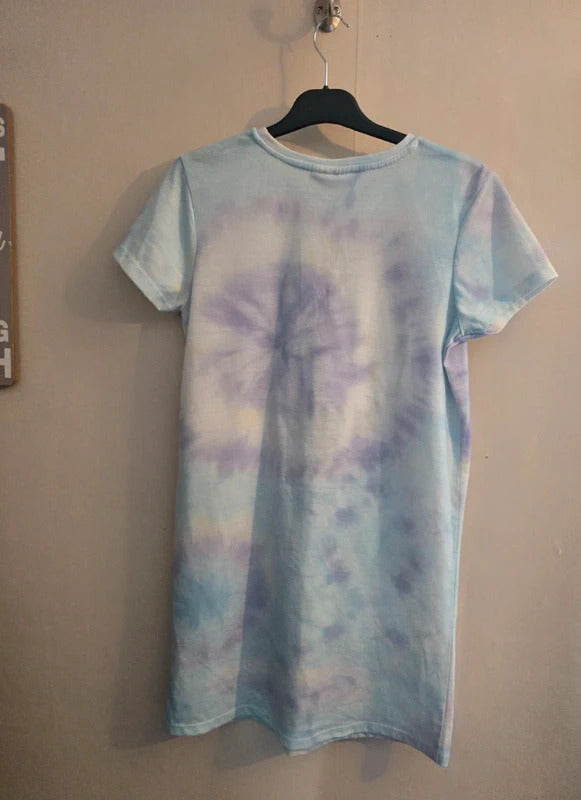 Primark Disney Lilo & Stitch Blue & Purple Tie Dye Nightie Size 11-12 Years