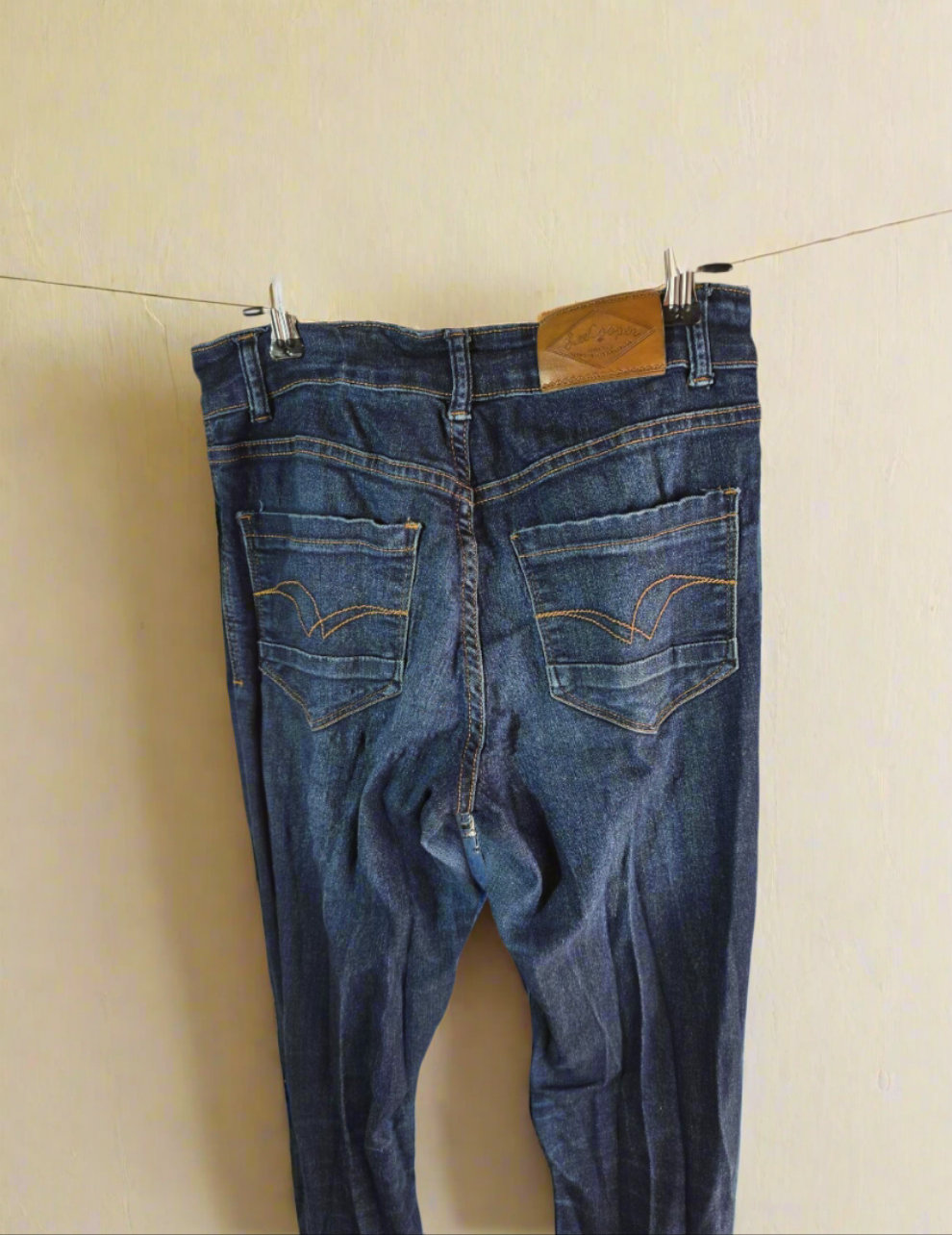 Ladies Lee Cooper blue high waist skinny jeans 26w 32L