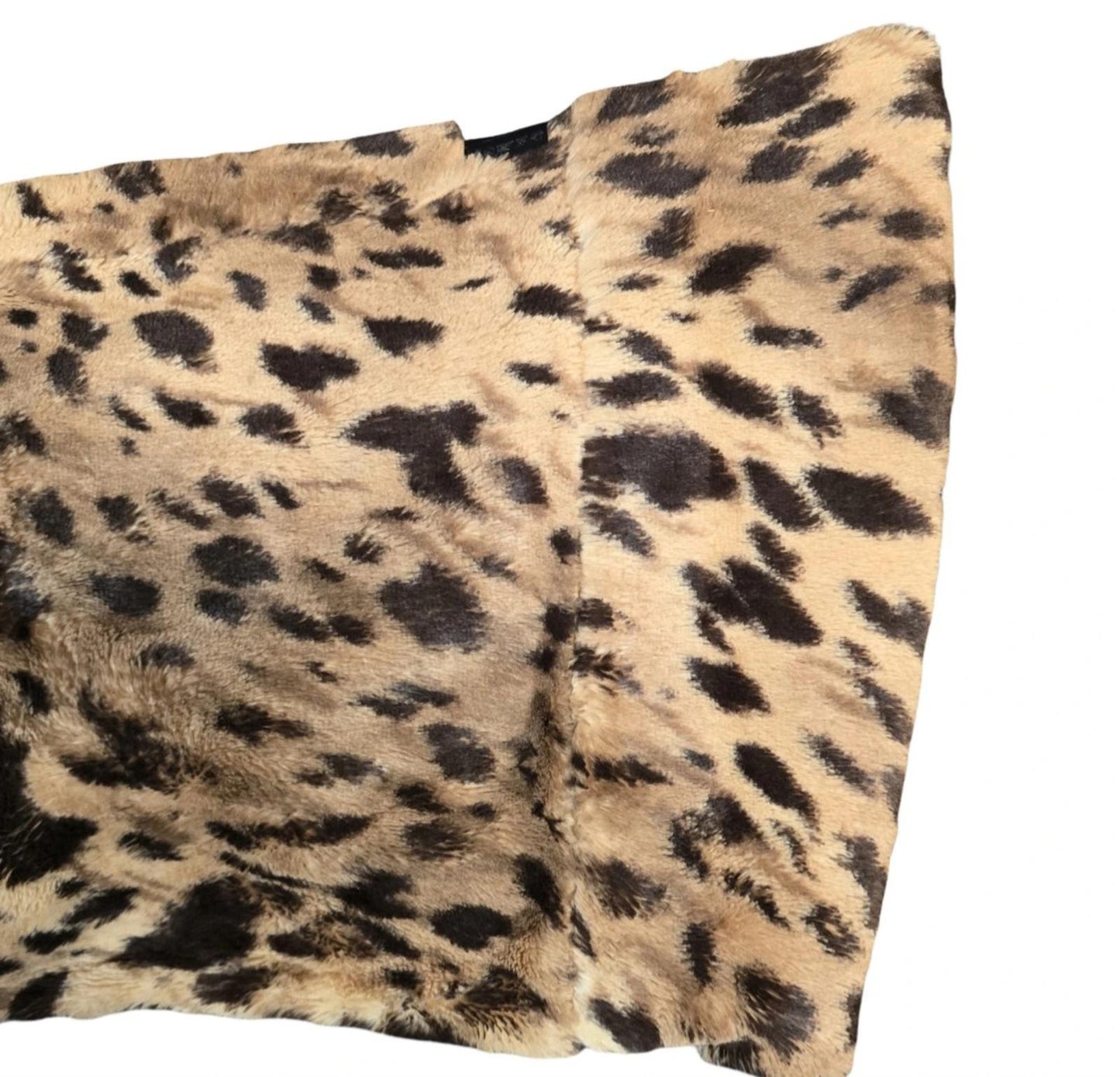 Faux Fur Animal Print Cross Infinity Scarf