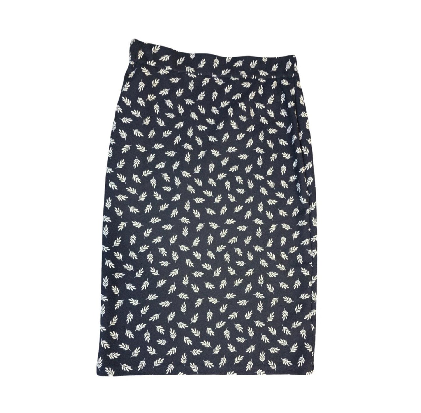 Bonmarche navy & white bodycon skirt size 10