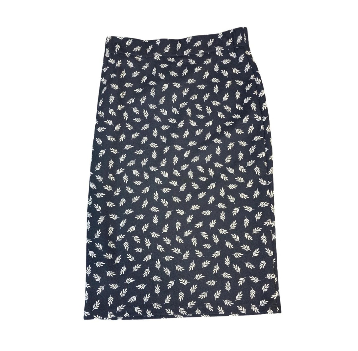 Bonmarche navy & white bodycon skirt size 10