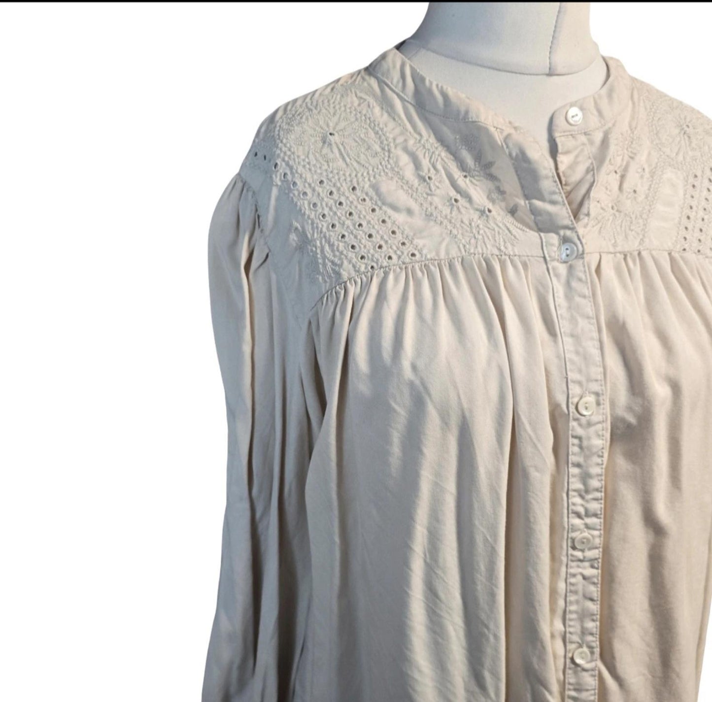 Tu beige oversized blouse size 18