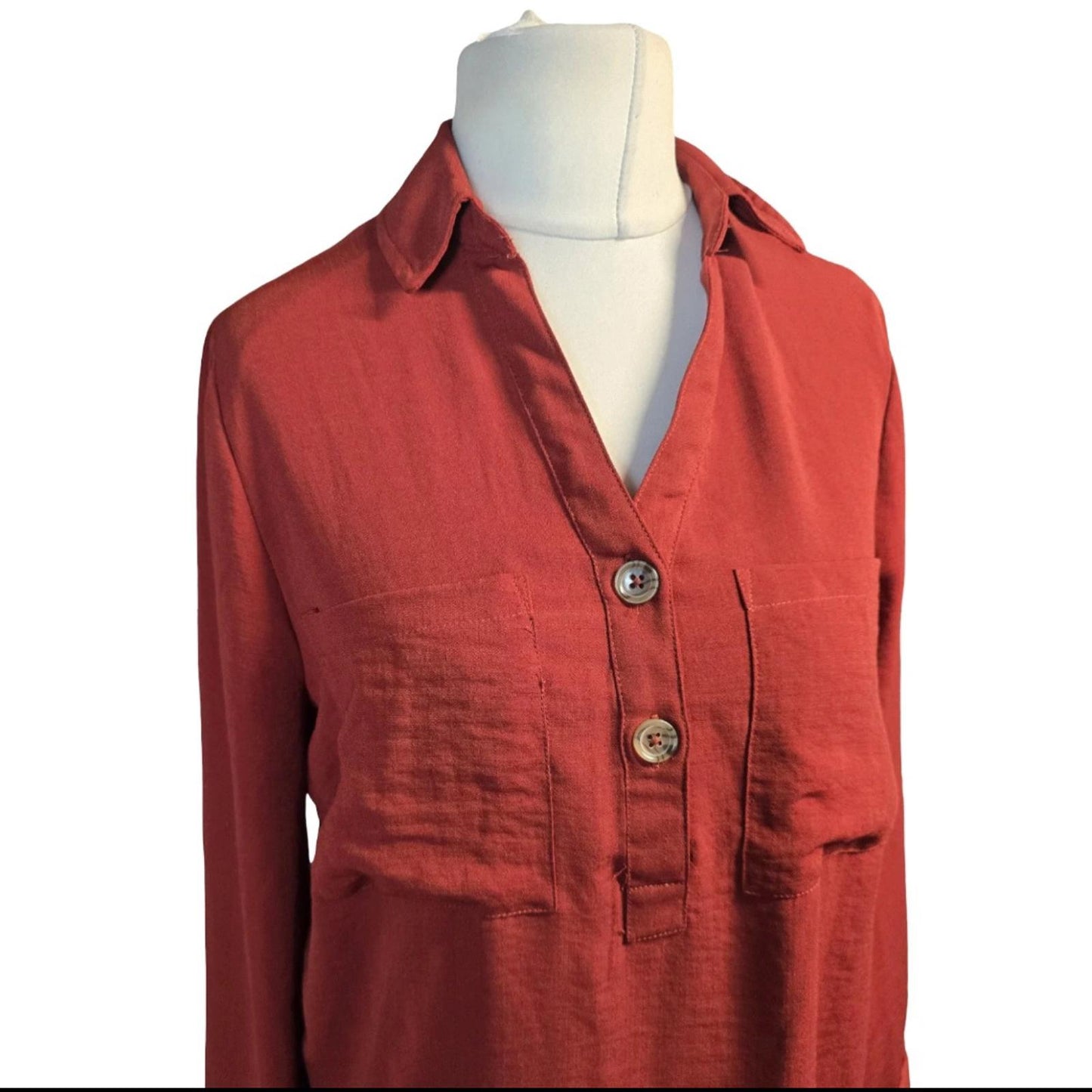 Matalan burgundy red oversized blouse size 12