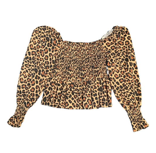 New Look animal print off the shoulder top size 10