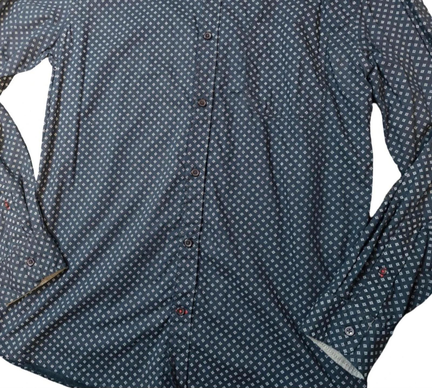 Peacocks navy shirt size Large