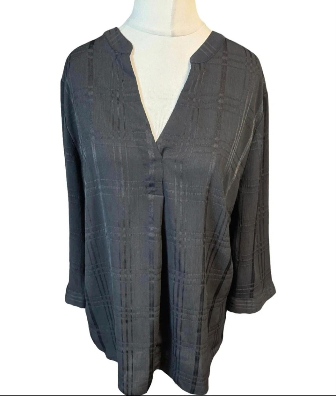 Nutmeg black blouse size 16 work 