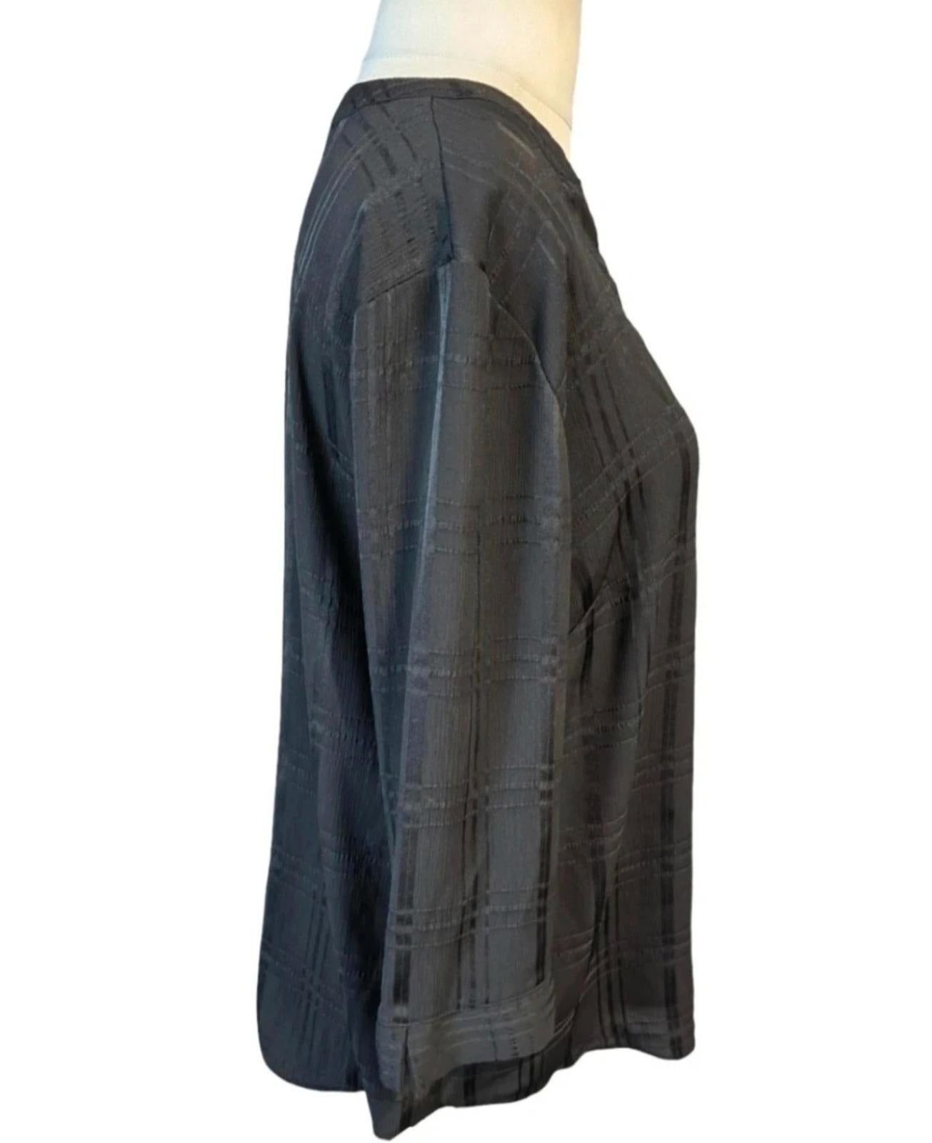 Nutmeg black blouse size 16 work