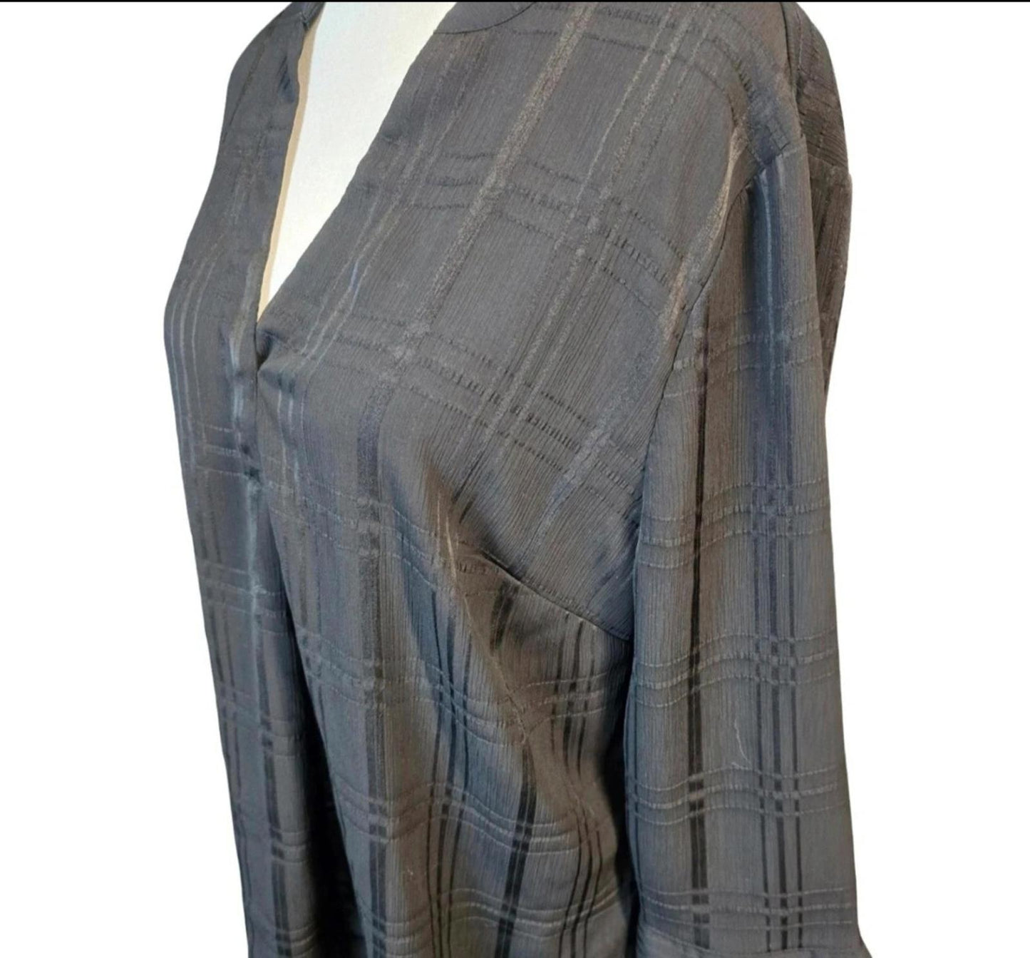 Nutmeg black blouse size 16 work