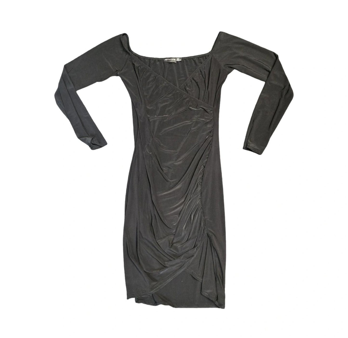 Prettylittlething black mini dress size 12